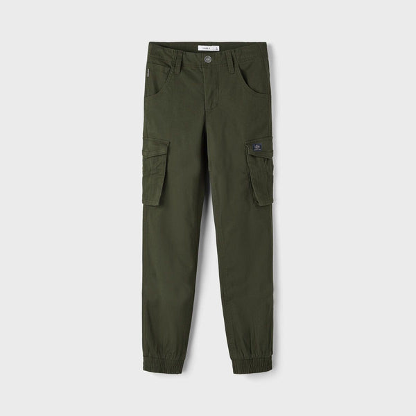 N IT Boy Green Color Six Pocket Jogger Pant