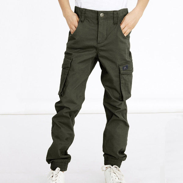 N IT Boy Green Color Six Pocket Jogger Pant