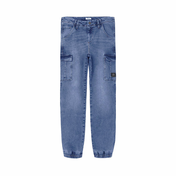 N IT Boy Denim Blue Six Pocket Jogger Pant