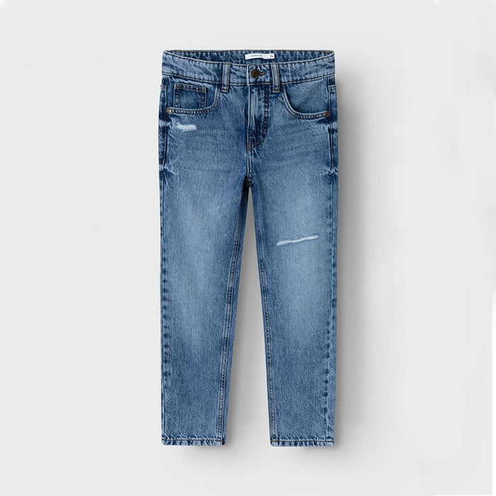 N IT Girl Ripped Blue Denim Pant