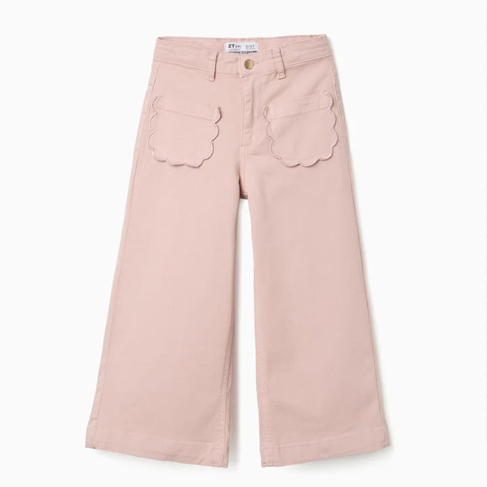 Girl Pink Front Pocket Pant