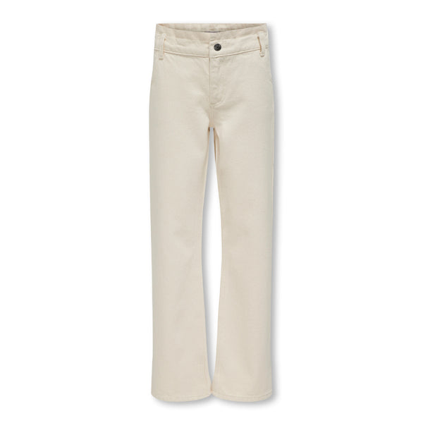 ON LY Off-white Girl Denim Palazzo