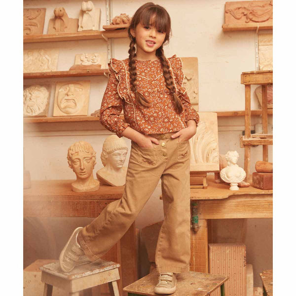 SM Girl Camel Color Palazzo Pant