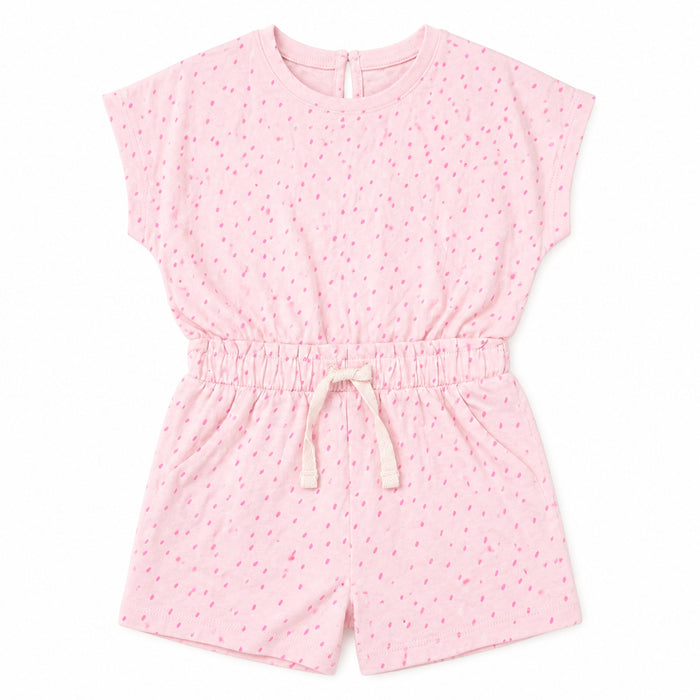 TU Girl Pink Printed Jumpsuit