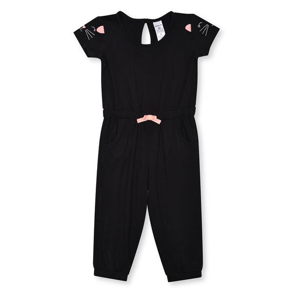 CAR TERS Girl Black Jumpsuit