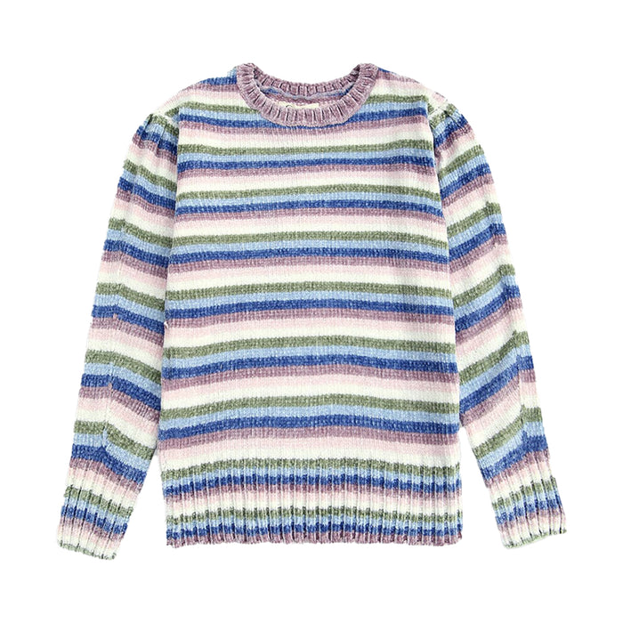 JS Girl Chenille threads Multi Color Sweater