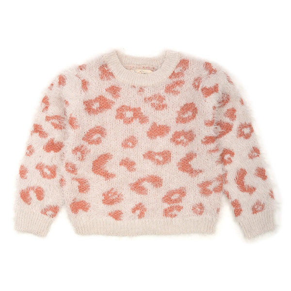 JS Girl Rabbit Wool Pink Circle Sweater