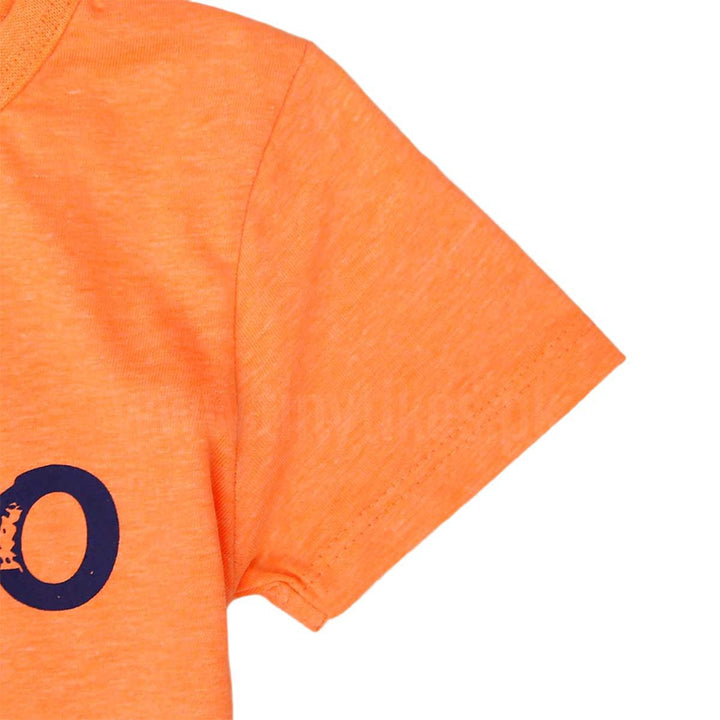 LK Jersi Organic Cotton Orange Short Sleeves T-Shirt - TinyTikes.pk