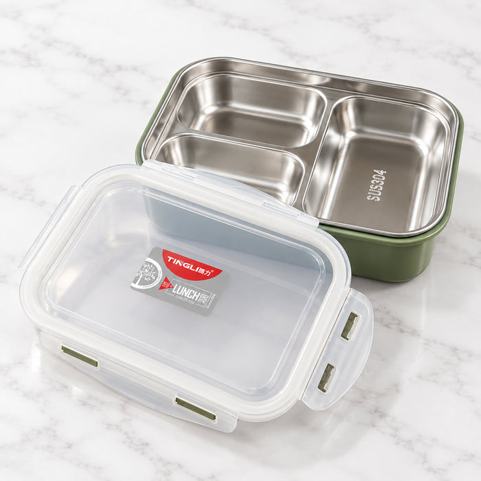 KIDS  Stainless Steel Lunch Box-3 Food Compartments