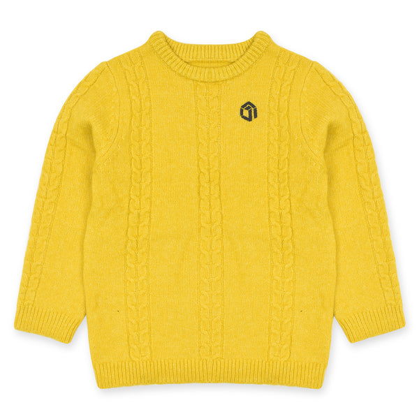 MC Girl Cable Crew Parrot Knitted Sweater