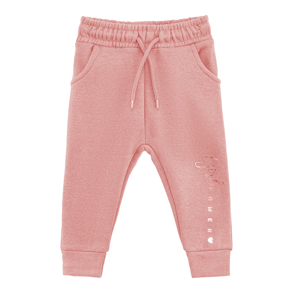 MT Girl Pink Fleece Girl Power Trouser