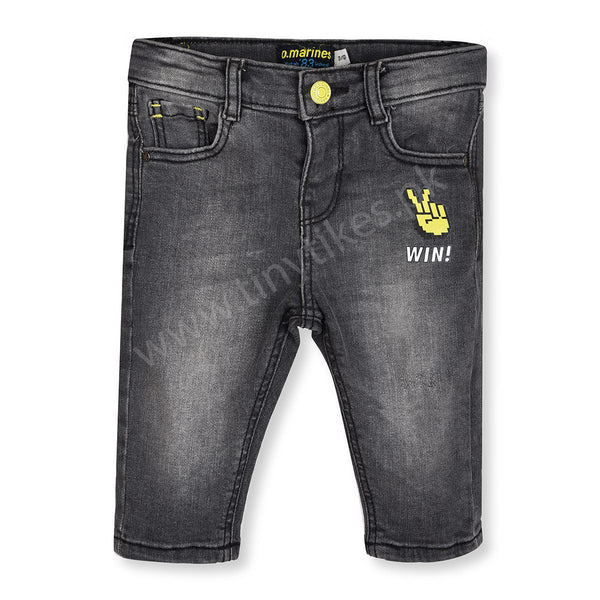 OM Boy Grey Pant With Victory - TinyTikes.pk