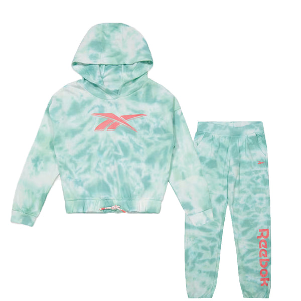 R BOK Girl Tie Dye Blue Active Wear Set