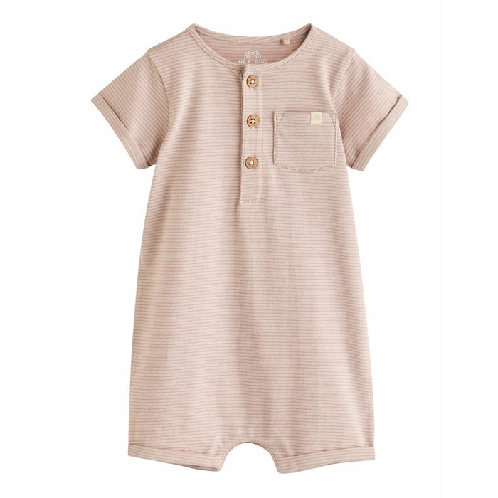 NXT Baby Boy Brown Lining Romper
