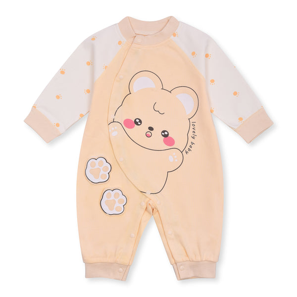 KD Boy Yellow Color Lovely Baby Print Full Body Suit