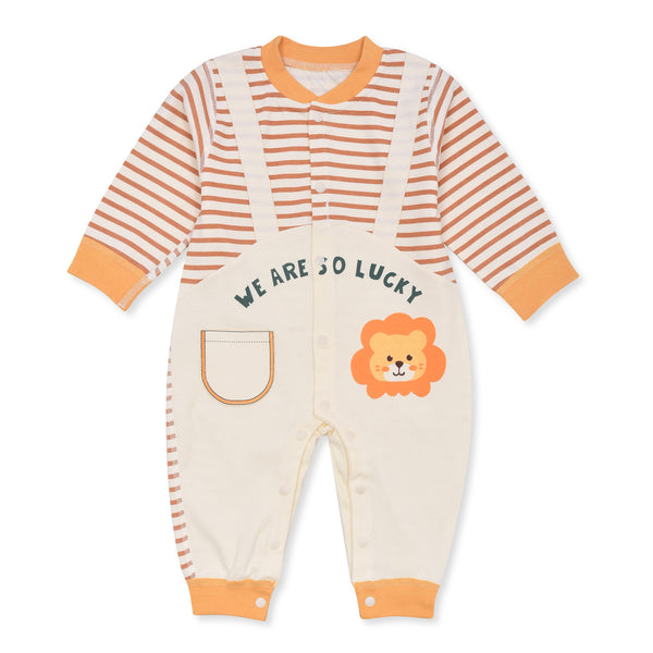 Cream Color Lion Print Body Suit