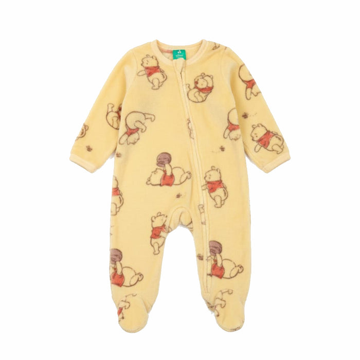 DSN Girl Yellow Bear Printeed Bodysuit