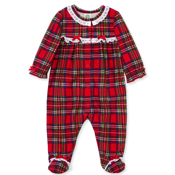 L M Girl Red Full Body Winter Romper