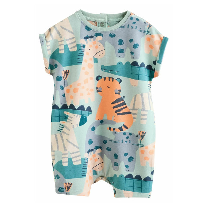 NXT Boy Animal Printed Half Romper