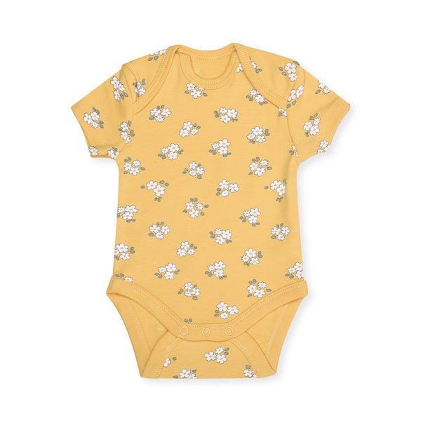 CA Girl Yellow Flower Print Romper