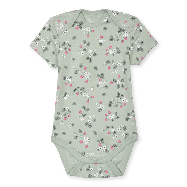 CA Girl Sea Green Flower Print Romper