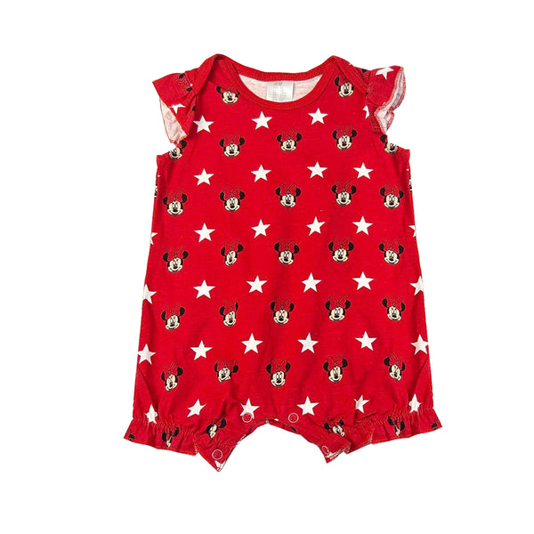 HM Girl Red Minnie Mouse Print Romper