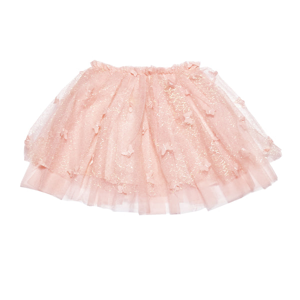 Girl Peach 3D Butterfly Fancy Skirt