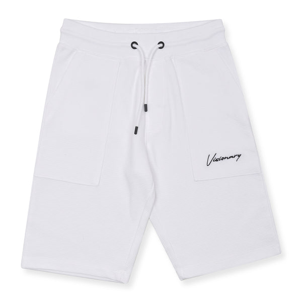 MX Boy White Visionary Embroidery Short