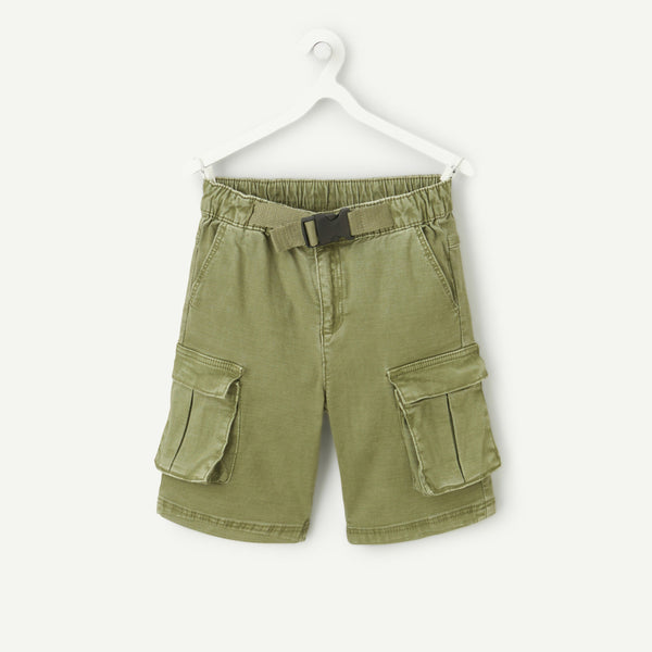 T A O Boy Dni Green Six Pocket Short With Belt Style