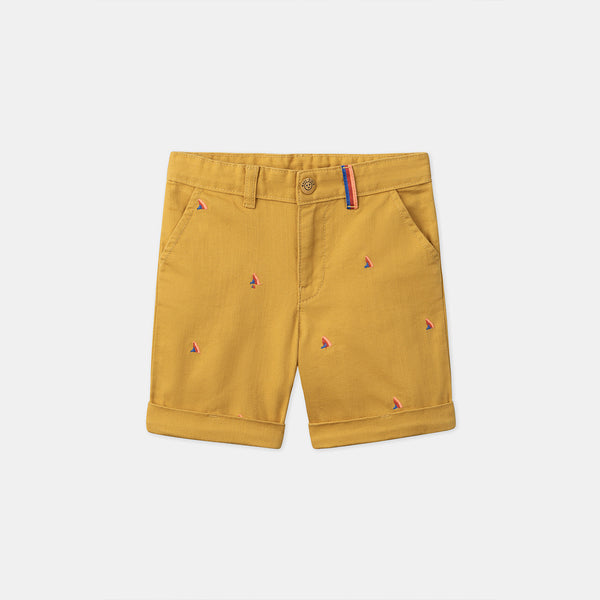 SM Boy Yellow Embroidery Short