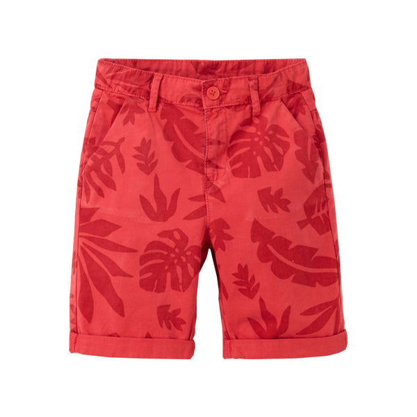 TAO Boy Red Leave Print Short