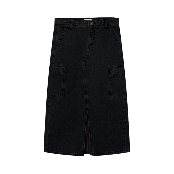 N IT Girl Six Pocket Denim Black Skirt