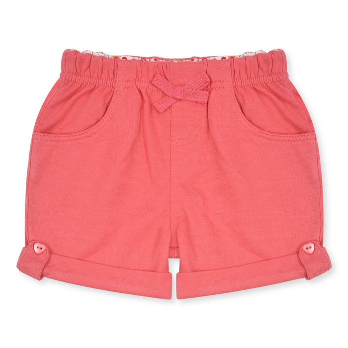 Girl Carrot Short With Heart Button