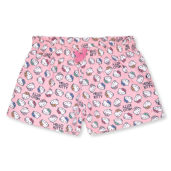 ZR Girl Hello Kitty Printed Pink Short