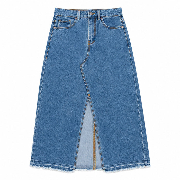 Girl Denim Blue Long Skirt