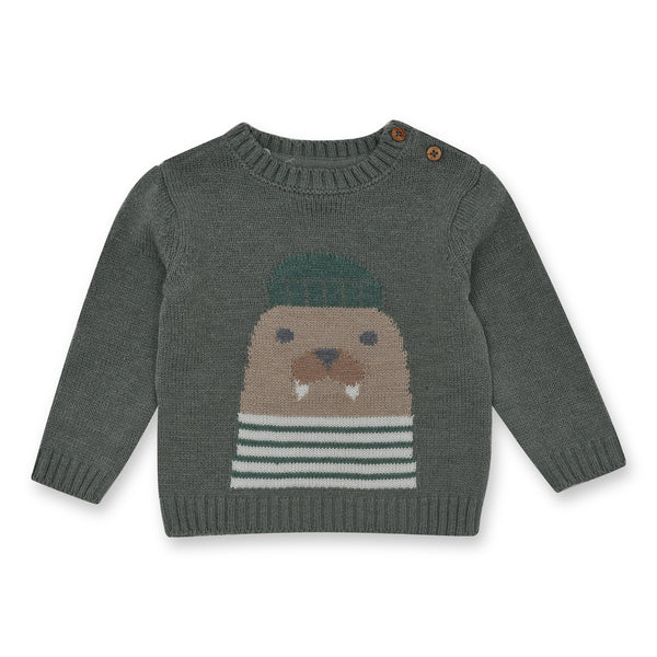 T E X Green Seal Printed Sweater