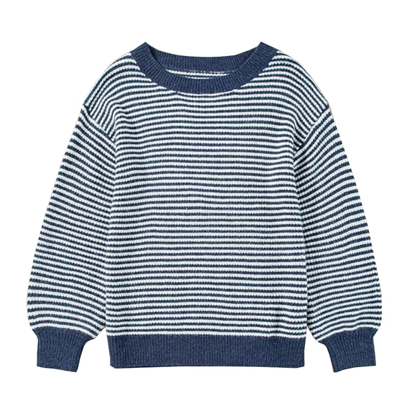 MC Boy Blue And White Lining Sweater