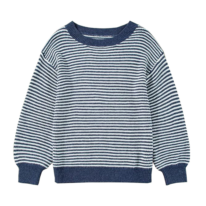 MC Boy Blue And White Lining Sweater