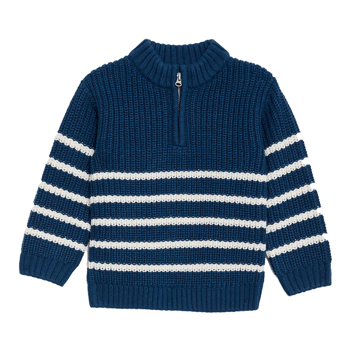 INX TENSO Royal Blue With White Lining Sweater