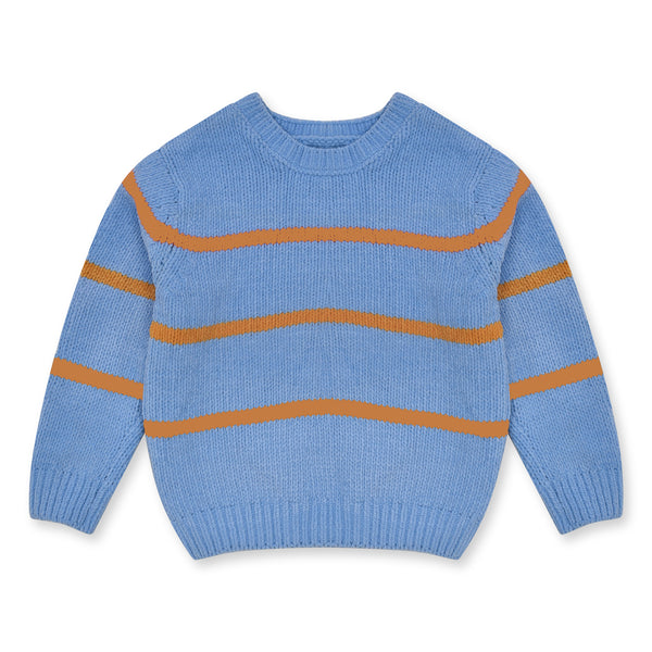 MC Ice Blue With Yellow Lining Sweater