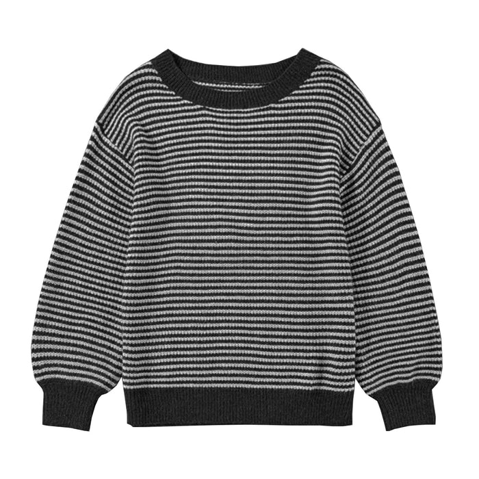 MC Boy Black And White Lining Sweater