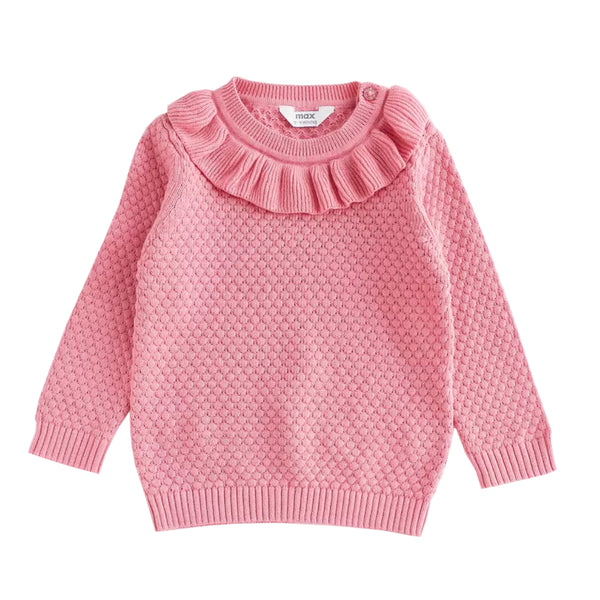 MX Girl Baby Pink Knitted Sweater