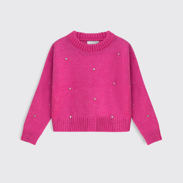 Girl Rhinestone Sweater