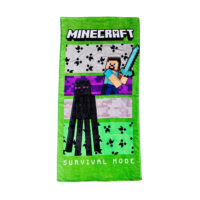 Green MineCraft Bathing Towel