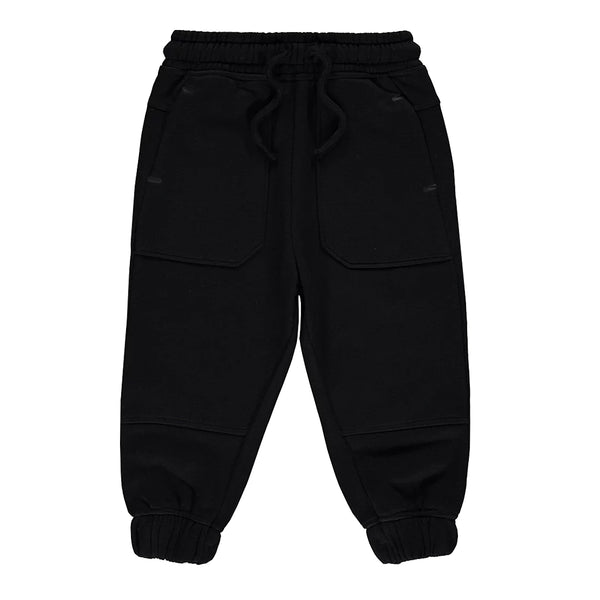 Boy Black Inner Fleece Grip Trouser