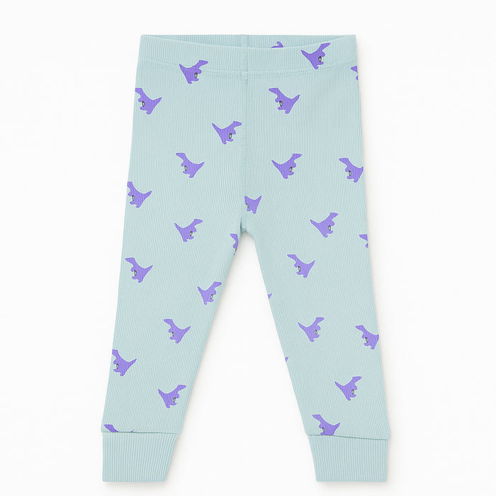 NXT Uni Sea Green Dino Printed Thermal Trouser