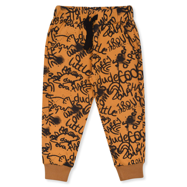 5.10.15 Boy Yellow Color Dinosaur Print Trouser