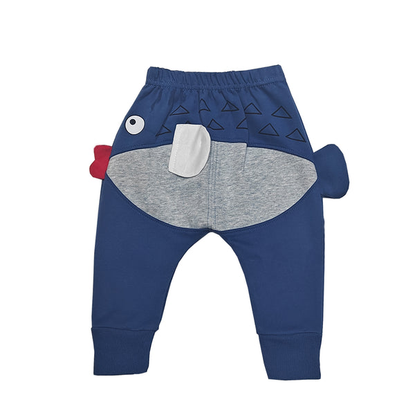 Boy Blue Color Fish Design Winter Trouser