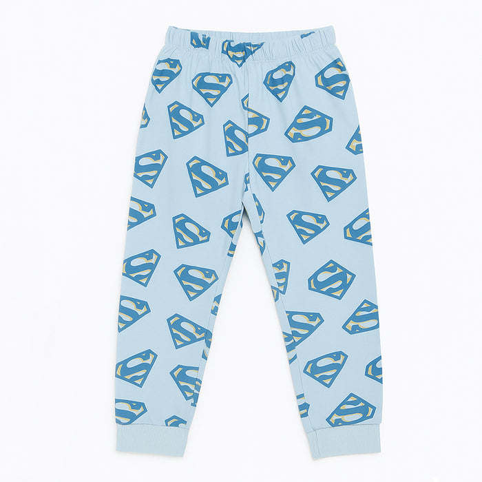 NXT Boy Sky Blue Trouser Superman Printed