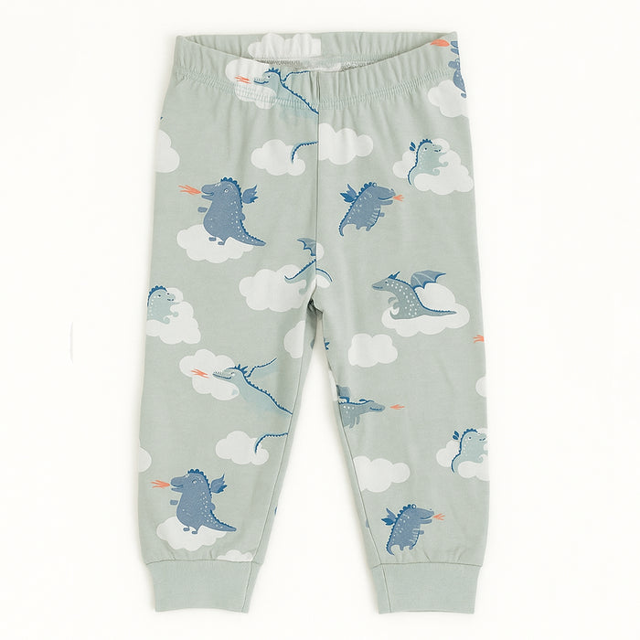 HM Green Cloud and Dino Printed Trouser